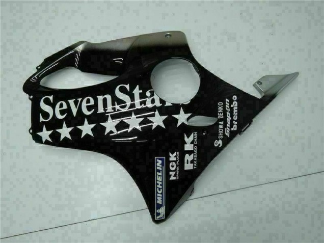 Noir Blanc SevenStarss Carénage Moto Honda CBR 600 F4i 2001-2003 Noir Blanc SevenStarss Carénage Moto Honda CBR 600 F4i 2001-2003