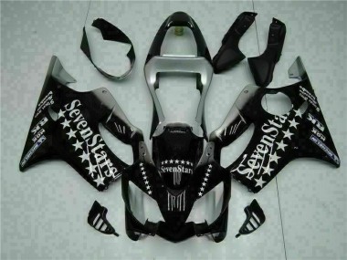 Noir Blanc SevenStarss Carénage Moto Honda CBR 600 F4i 2001-2003