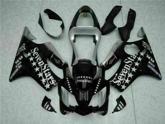 Noir Blanc SevenStarss Carénage Moto Honda CBR 600 F4i 2001-2003 Noir Blanc SevenStarss Carénage Moto Honda CBR 600 F4i 2001-2003