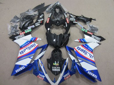 Noir Blanc Sterilgarda Carénage Moto Yamaha R1 2007-2008