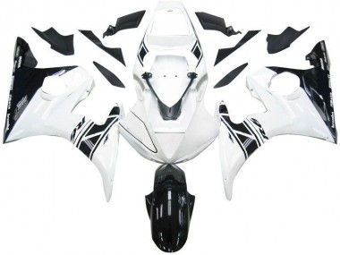 Noir Blanc Tribal Carénage Moto Yamaha R6 2003-2005