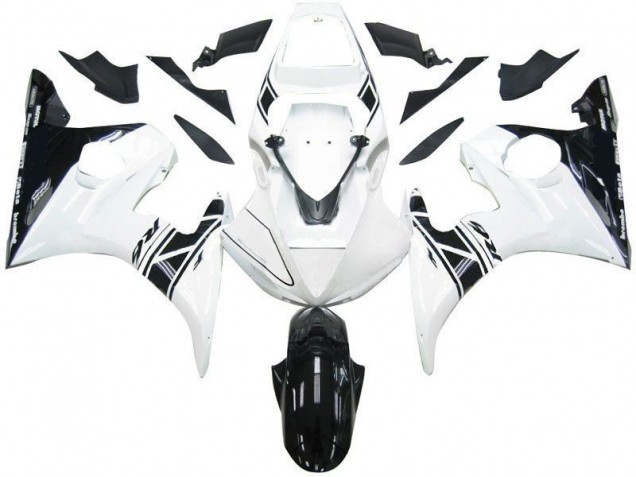 Noir Blanc Tribal Carénage Moto Yamaha R6 2003-2005 Noir Blanc Tribal Carénage Moto Yamaha R6 2003-2005