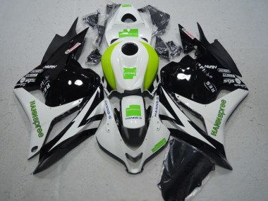 Noir Blanc Vert Hannspree Carénage Moto Honda CBR 600 RR 2009-2012