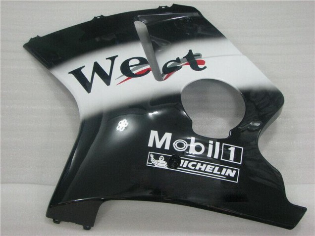 Noir Blanc West Carénage Moto Honda CBR 1100 XX 1996-2007 Noir Blanc West Carénage Moto Honda CBR 1100 XX 1996-2007