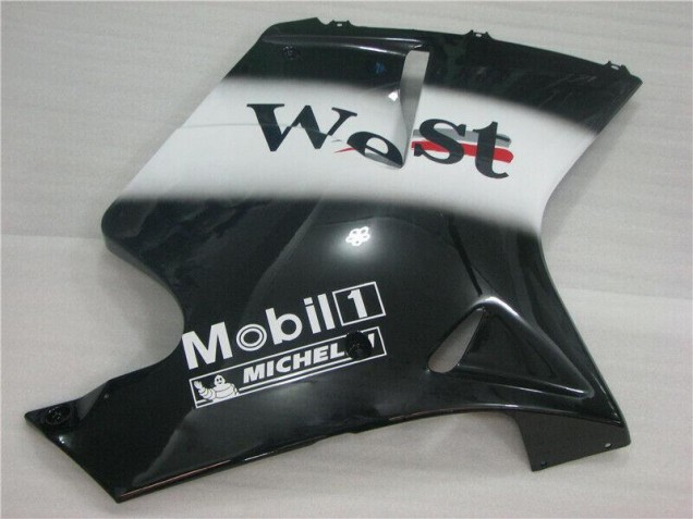 Noir Blanc West Carénage Moto Honda CBR 1100 XX 1996-2007 Noir Blanc West Carénage Moto Honda CBR 1100 XX 1996-2007