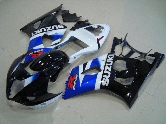 Noir Bleu Blanc Carénage Moto Suzuki GSXR 1000 K3 2003-2004 Noir Bleu Blanc Carénage Moto Suzuki GSXR 1000 K3 2003-2004