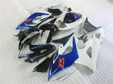 Noir Bleu Blanc Carénage Moto Suzuki GSXR 1000 K5 2005-2006