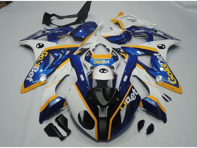 Noir Bleu Blanc GoldBet Carénage Moto BMW S1000RR 2009-2014 Noir Bleu Blanc GoldBet Carénage Moto BMW S1000RR 2009-2014