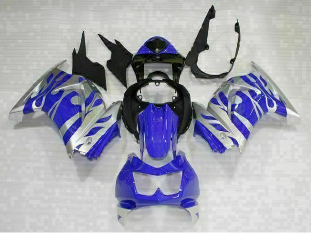 Noir Bleu Carénage Moto Kawasaki EX250 2008-2012 Noir Bleu Carénage Moto Kawasaki EX250 2008-2012