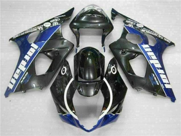 Noir Bleu Carénage Moto Suzuki GSXR 1000 K3 2003-2004 Noir Bleu Carénage Moto Suzuki GSXR 1000 K3 2003-2004