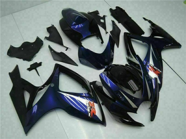 Noir Bleu Carrosserie Moto Suzuki GSXR 600 / 750 K6 2006-2007 Noir Bleu Carrosserie Moto Suzuki GSXR 600 / 750 K6 2006-2007