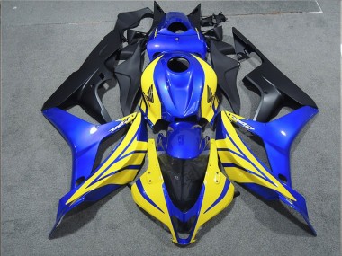 Noir Bleu Jaune Carénage Moto Honda CBR 600 RR 2007-2008
