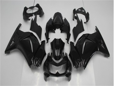 Noir Brillant Carénage Moto Kawasaki EX250 2008-2012