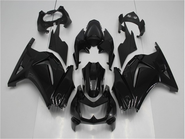 Noir Brillant Carénage Moto Kawasaki EX250 2008-2012 Noir Brillant Carénage Moto Kawasaki EX250 2008-2012