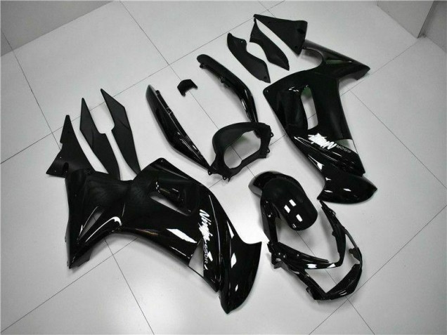 Noir Brillant Carénage Moto Kawasaki EX650 2006-2008 Noir Brillant Carénage Moto Kawasaki EX650 2006-2008