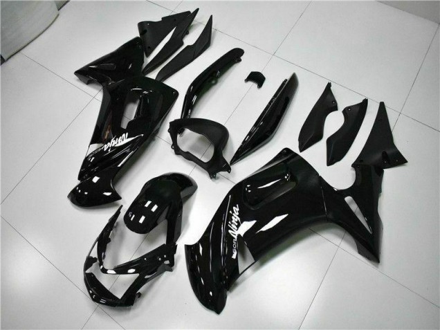 Noir Brillant Carénage Moto Kawasaki EX650 2006-2008 Noir Brillant Carénage Moto Kawasaki EX650 2006-2008
