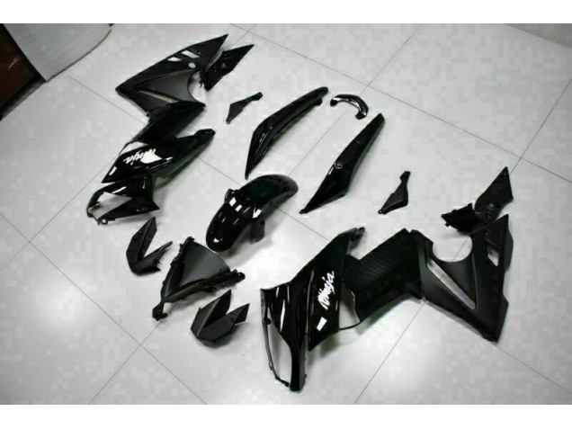 Noir Brillant Carénage Moto Kawasaki EX650 2009-2011 Noir Brillant Carénage Moto Kawasaki EX650 2009-2011