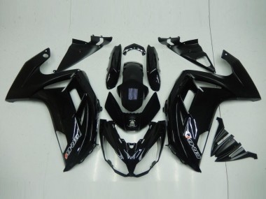 Noir Brillant Carénage Moto Kawasaki EX650 2012-2016