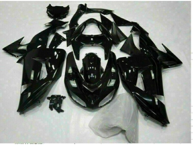 Noir Brillant Carénage Moto Kawasaki ZX10R 2006-2007