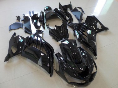 Noir Brillant Carénage Moto Kawasaki ZX14R ZZR 1400 2012-2021