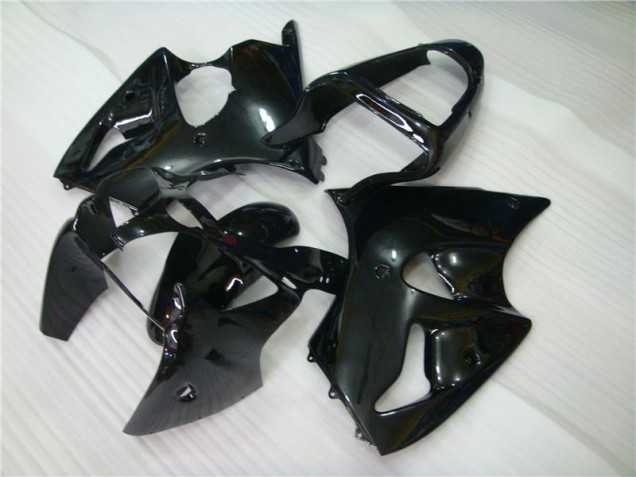 Noir Brillant Carénage Moto Kawasaki ZX6R 2000-2002