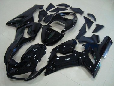 Noir Brillant Carénage Moto Kawasaki ZX6R 2005-2006