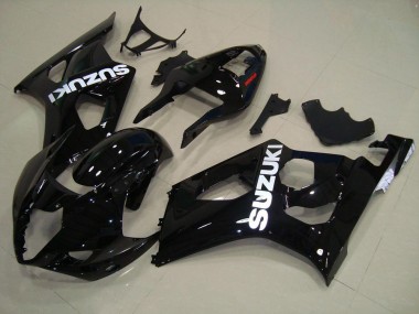 Noir Brillant Carénage Moto Suzuki GSXR 1000 K3 2003-2004