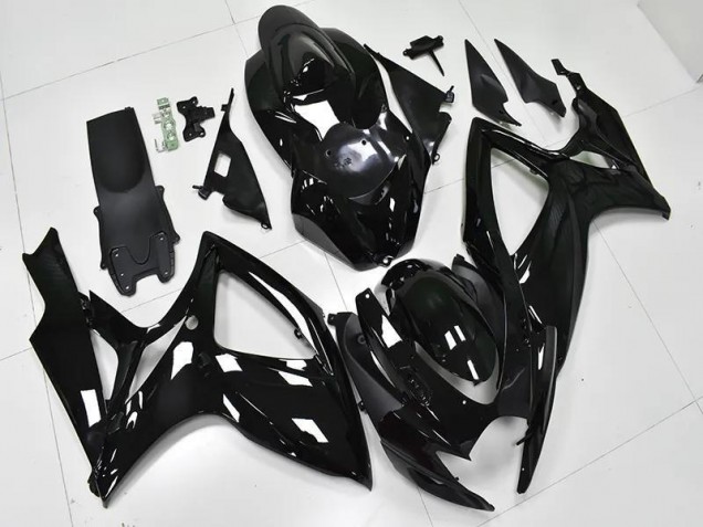 Noir Brillant Carénage Moto Suzuki GSXR 600 / 750 K6 2006-2007 Noir Brillant Carénage Moto Suzuki GSXR 600 / 750 K6 2006-2007