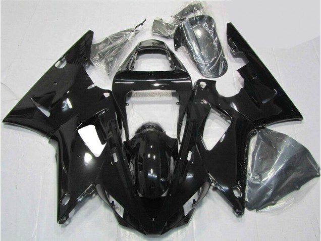 Noir Brillant Carénage Moto Yamaha R1 2000-2001 Noir Brillant Carénage Moto Yamaha R1 2000-2001