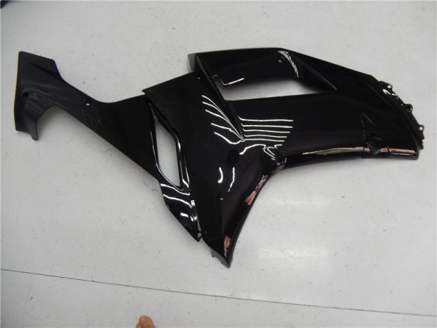 Noir Brillant Carénages Moto Kawasaki ZX6R 2007-2008 Noir Brillant Carénages Moto Kawasaki ZX6R 2007-2008