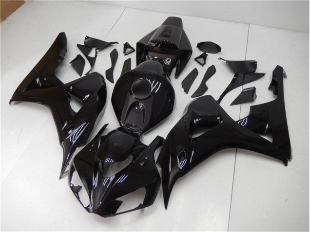Noir Brillant Carrosserie Moto Honda CBR 1000 RR 2006-2007 Noir Brillant Carrosserie Moto Honda CBR 1000 RR 2006-2007