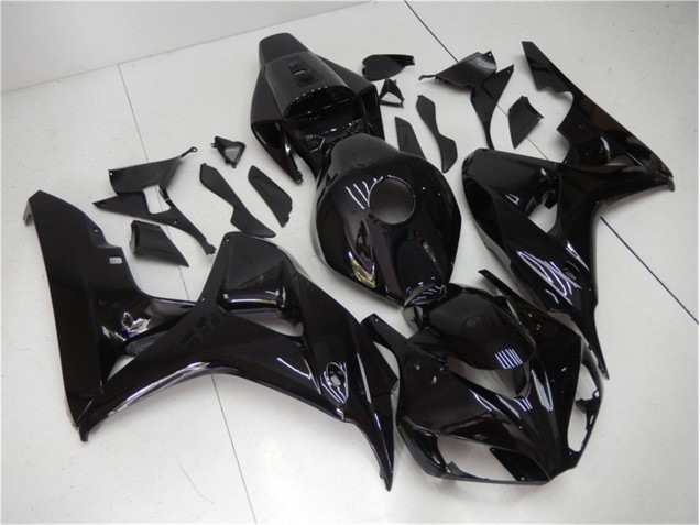Noir Brillant Carrosserie Moto Honda CBR 1000 RR 2006-2007 Noir Brillant Carrosserie Moto Honda CBR 1000 RR 2006-2007