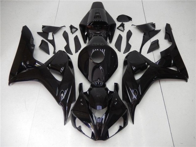 Noir Brillant Carrosserie Moto Honda CBR 1000 RR 2006-2007 Noir Brillant Carrosserie Moto Honda CBR 1000 RR 2006-2007