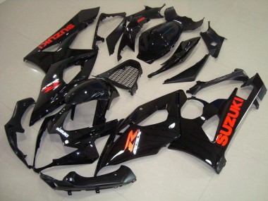 Noir Brillant Rouge Décalque Carénage Moto Suzuki GSXR 1000 K5 2005-2006