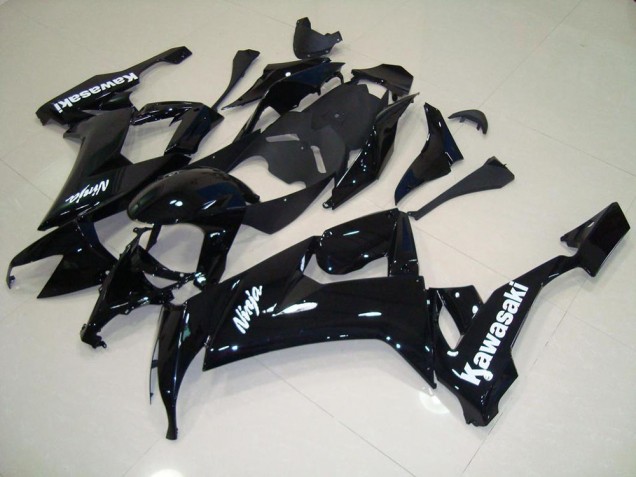 Noir Brillant avec Blanc Décalque Carénage Moto Kawasaki ZX10R 2008-2010 Noir Brillant avec Blanc Décalque Carénage Moto Kawasaki ZX10R 2008-2010