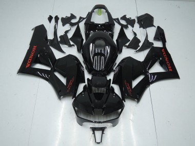 Noir Brillant avec Rouge Décalque Carénage Moto Honda CBR 600 RR 2013-2021