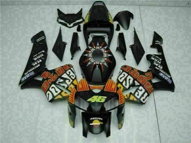 Noir Carénage Moto ABS Honda CBR 600 RR 2005-2006
