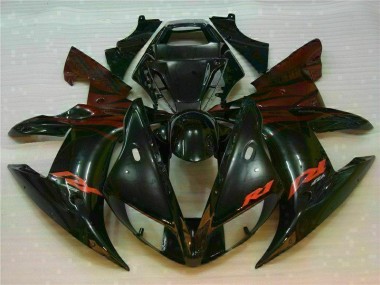 Noir Carénage Moto ABS Yamaha R1 2002-2003