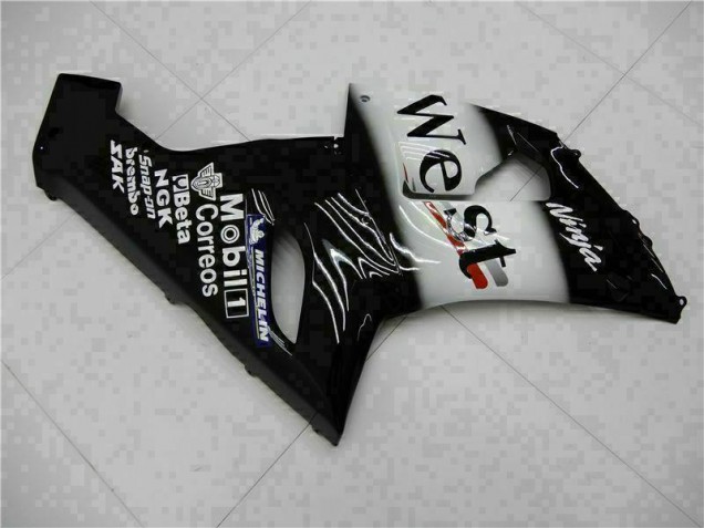 Noir Carénage Moto Kawasaki ZX6R 2005-2006 Noir Carénage Moto Kawasaki ZX6R 2005-2006