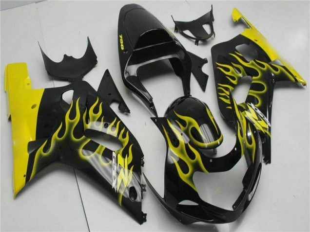 Noir Carénage Moto Suzuki GSXR 600 / 750 K1 K2 K3 2001-2003 Noir Carénage Moto Suzuki GSXR 600 / 750 K1 K2 K3 2001-2003