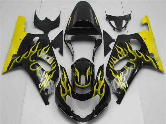 Noir Carénage Moto Suzuki GSXR 600 / 750 K1 K2 K3 2001-2003 Noir Carénage Moto Suzuki GSXR 600 / 750 K1 K2 K3 2001-2003