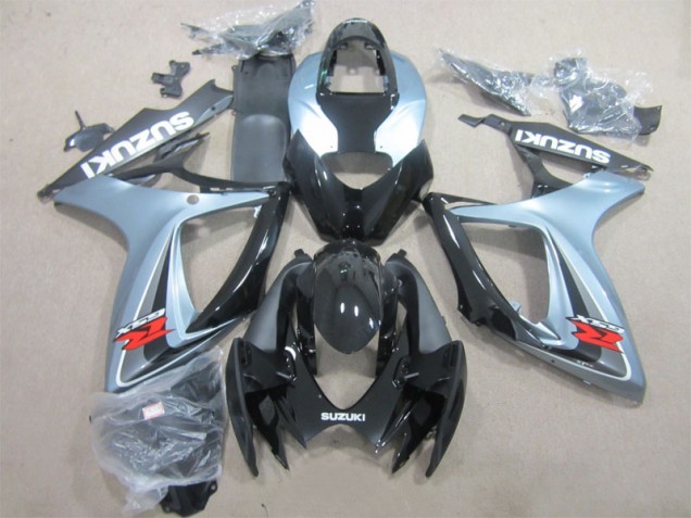 Noir Gris Carénage Moto Suzuki GSXR 600 K6 2006-2007 Noir Gris Carénage Moto Suzuki GSXR 600 K6 2006-2007