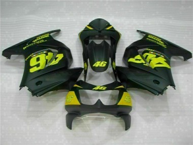 Noir Jaune 46 Carénage Moto Kawasaki EX250 2008-2012