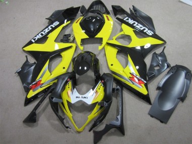 Noir Jaune Carénage Moto Suzuki GSXR 1000 K5 2005-2006