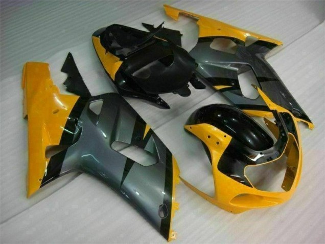 Noir Jaune Carénage Moto Suzuki GSXR 600 / 750 K1 K2 K3 2001-2003 Noir Jaune Carénage Moto Suzuki GSXR 600 / 750 K1 K2 K3 2001-2003