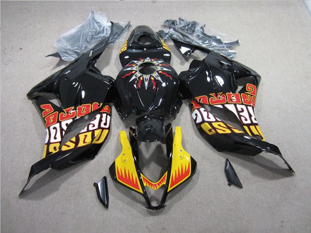Noir Jaune Carénages Moto Honda CBR 600 RR 2009-2012 Noir Jaune Carénages Moto Honda CBR 600 RR 2009-2012
