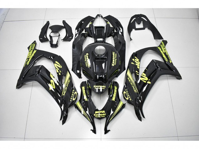 Noir Jaune Courses Ninja Carénage Moto Kawasaki ZX10R 2016-2019 Noir Jaune Courses Ninja Carénage Moto Kawasaki ZX10R 2016-2019