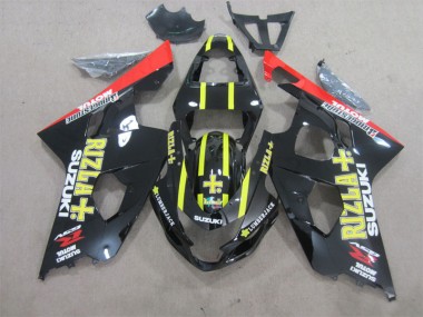 Noir Jaune Rizla Carénages Moto Suzuki GSXR 600 K4 2004-2005
