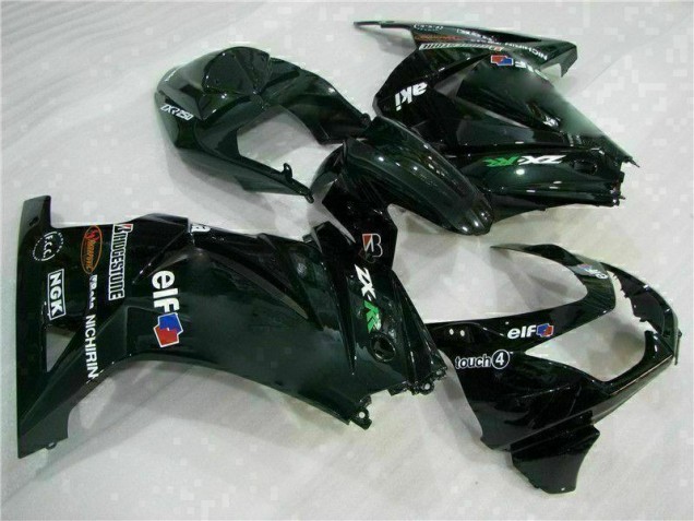 Noir Kit Carénages Motos Complet Kawasaki EX250 2008-2012 Noir Kit Carénages Motos Complet Kawasaki EX250 2008-2012