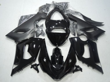Noir Kit Carénages Motos Complet Kawasaki ZX6R 2005-2006